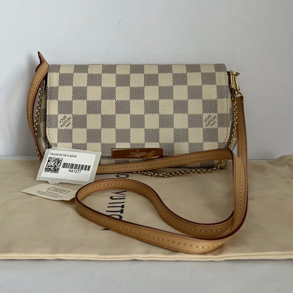 LOUIS VUITTON Damier Azur Favorite pm SOLD